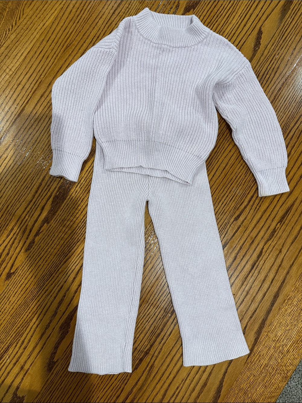 Jamie Kay Lilac Rib-Knit Sweater & Pant Set